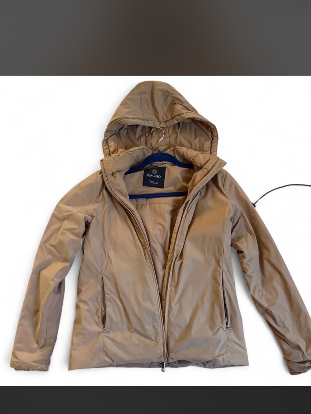 100% pure wool filling Jacket in Taupe